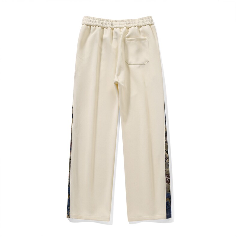 时尚潮流大码宽松小熊拼接直筒休闲长裤运动裤K8461-P30【特价】,女装休闲裤,电商A007