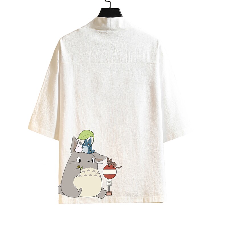 HF59152-P40风汉服男开衫外套七分袖道袍砖墙挂拍,男装民族服装,电商A040A