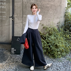 马甲背心针织打底衫阔腿裤三件套2025新款女秋季气质休闲ootd套装，女装套装/套裙，2C135