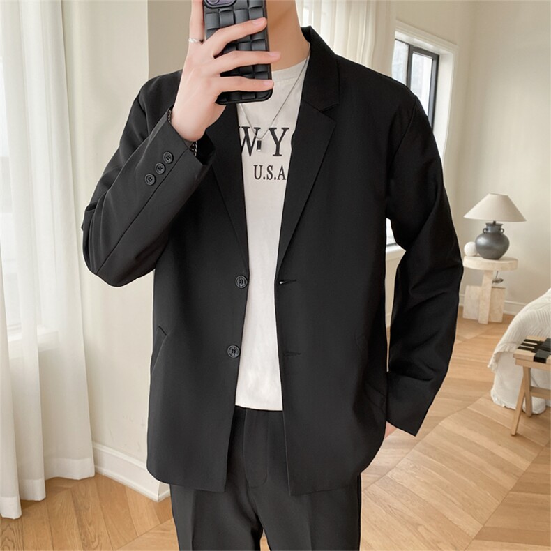 ins休闲西服男韩版潮流痞帅气小西装上衣港风潮牌单西外套,男装西服,星座505-2（原电商A260-1)