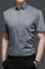 C8816钱塘2020-2常年款暗扣基础款男士短袖休闲衬衫精品P53，男装衬衫，钱塘207-2