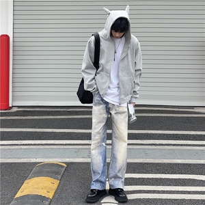 A450-WY8885-P95控 149 连帽开衫恶魔角卫衣图片
