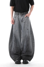 903-AK037-特P58【S-3XL】做旧脏弯刀牛仔裤1，男装牛仔裤，星座903