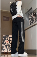 秋季美式高街运动拼接三条杠休闲卫裤货号K2434P55控价78，男装休闲裤，电商A063