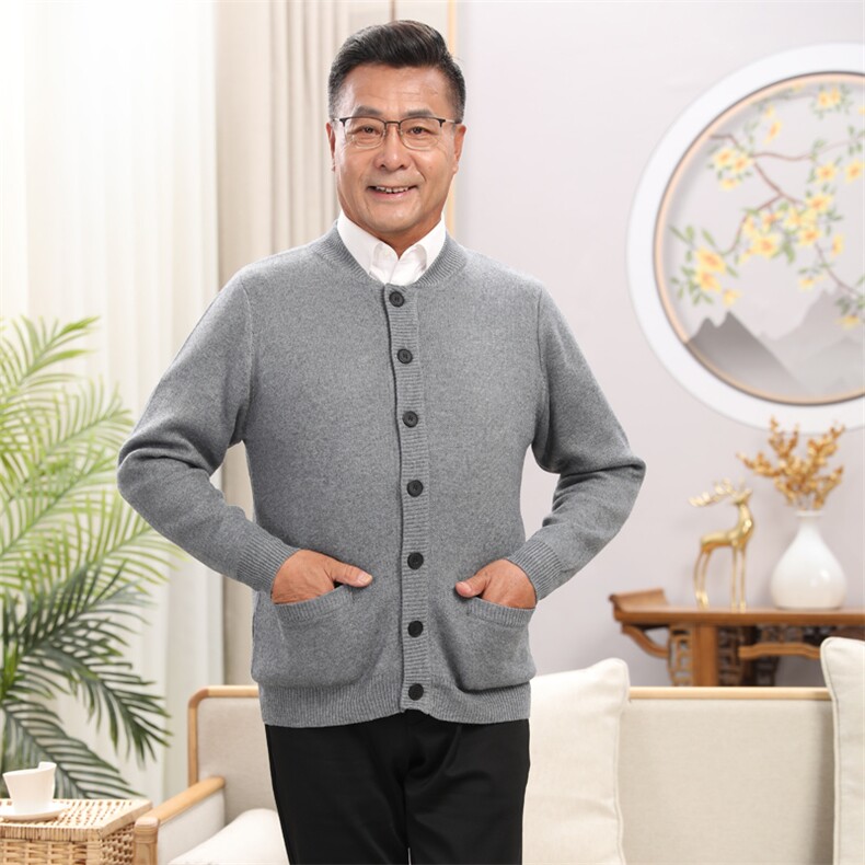 2025年秋季净面情侣兜时尚百搭通勤简约休闲,男装中老年男装,亚东羊绒制品
