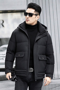 M801-106钱塘2020-3时尚休闲简约冬季厚款中年男士羽绒服P233图片