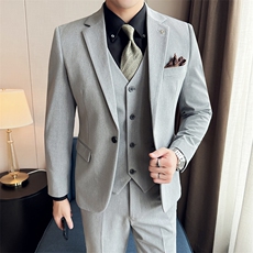 SJT811-P2002025春夏时尚男士单扣西服三件套装礼服，男装西服，星座507A（原星座306B-2）