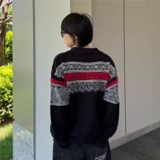 1506A/G76250/P56秋冬新款毛衣美式复古休闲慵懒风针织衫外套，男装针织衫/毛衣，星座1506A