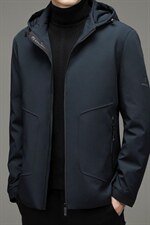 2023冬季新款脱卸帽羽绒服休闲外套中年爸爸装上衣YYYR15-P300，男装羽绒服，电商B212（原钱塘6029）