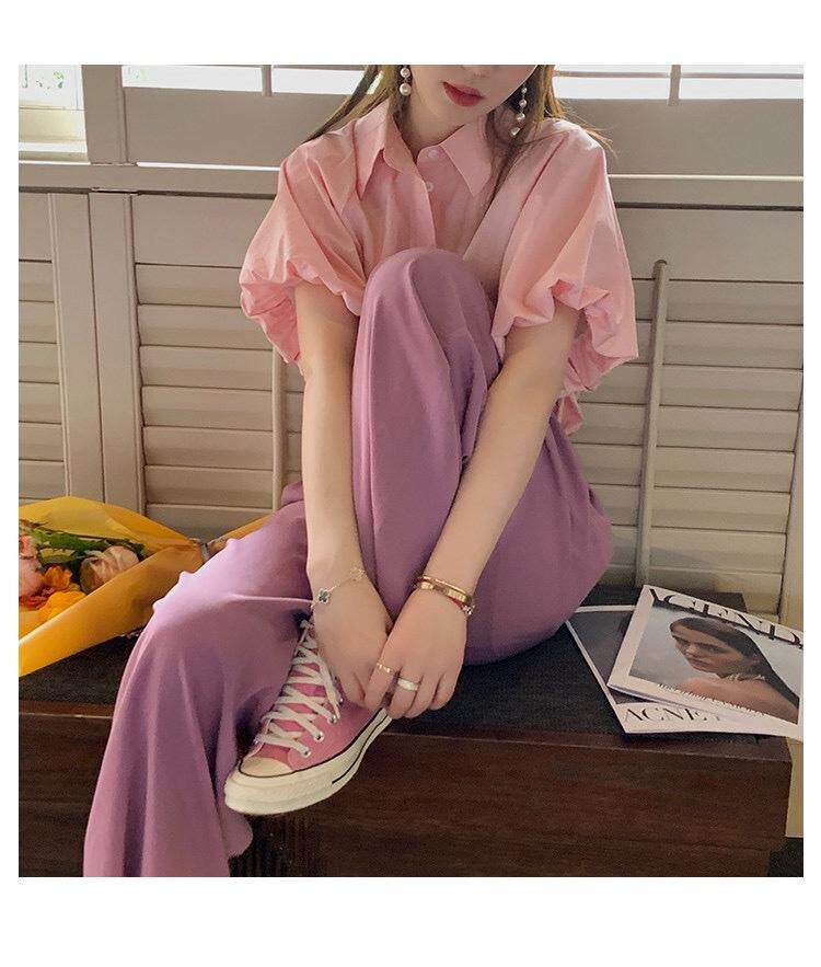 【现货】夏季韩版百搭衬衫三个色，女装衬衫，Yibee