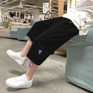 ！2023夏季男士七分裤潮流短裤宽松运动7分裤六分裤DK02P40图片