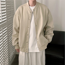 现货-春季新品个性百搭夹克男休闲纯色棒球服外套-AJ2414-P105，男装夹克，电商A351