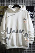 网格字母印花连帽男士卫衣秋季百搭青年套头衫A090-WY50p65限88，男装卫衣，电商A089-1