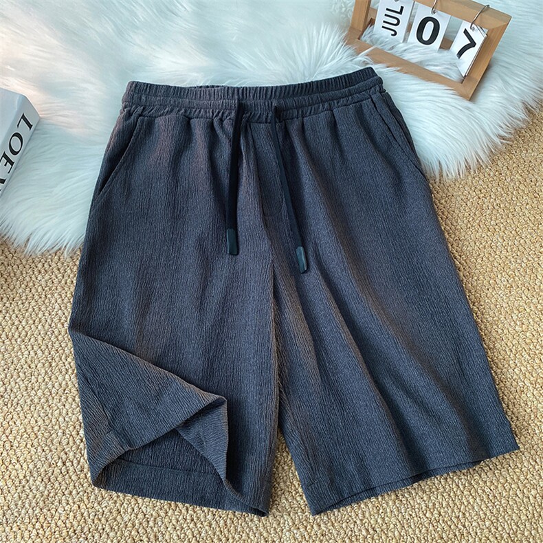 8XL-M特大码冰丝透气垂感短裤男篮球运动五分裤DK1507P30控48,男装休闲裤,电商D206-1