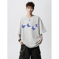 240g美式重磅短袖T恤FSDX281M-5XL特批25无差价控48，男装T恤，电商B219B