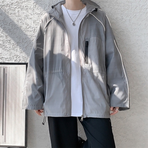 8XL-M 特大码防晒衣连帽外套户外皮肤衣反光防晒服FS1601P68控88图片