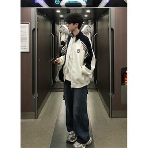 706-1-WY1622-P48   特P  现货  秋季美式撞色运动卫衣棒球服外套图片