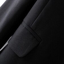 黑色西装外套女小个子春秋韩版修身休闲薄款中长款二八月女单西服，女装西装，韩蔻秀