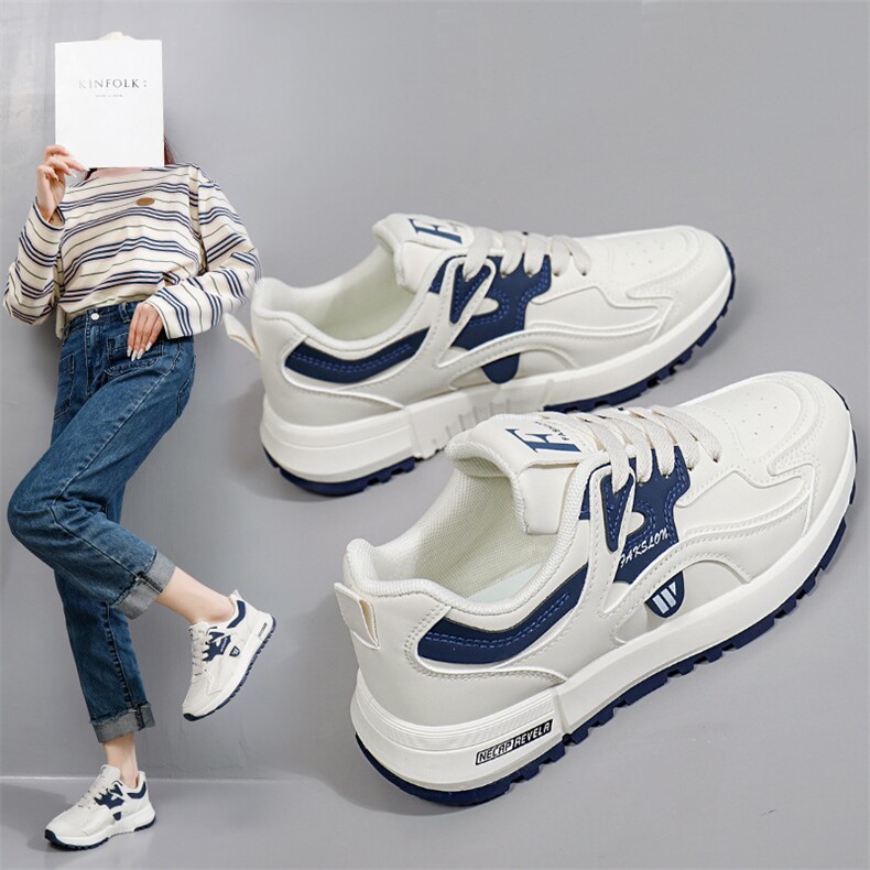 新款老爹鞋女2025春季学生跑步运动厚底增高休闲鞋女，女鞋休闲鞋，电商A223