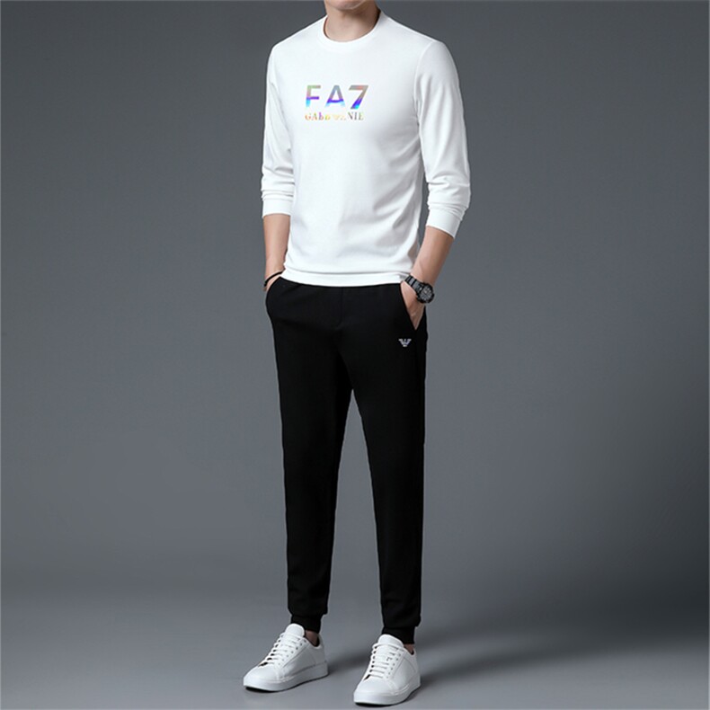 HPN-TZ1101男士2023年春季新款长袖两件套青年休闲套装,男装休闲套装,电商B360