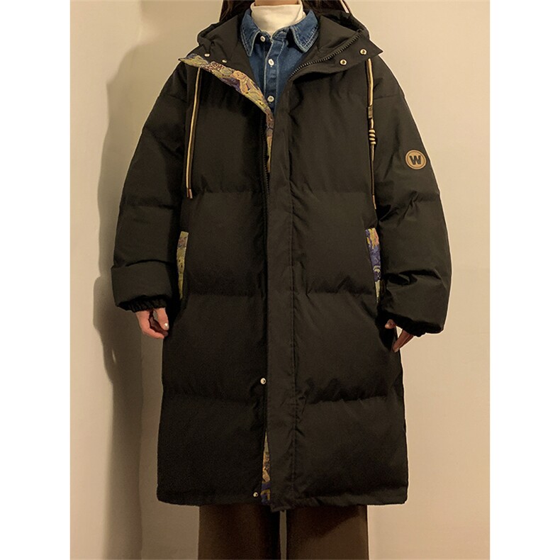 冬季新款韩版中长宽宽松大码加厚棉衣外套XZ102B-1-M6652P145图片