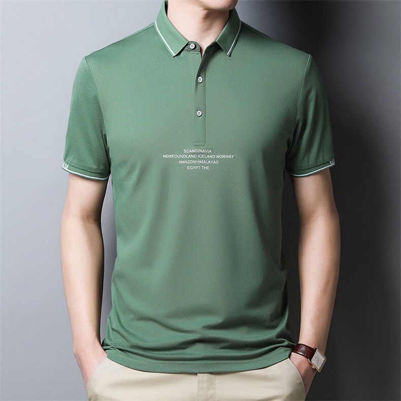 polo衫男2023夏季新款棉质翻领夏季潮流衣服时尚男士POLO男装,男装T恤,电商B212（原钱塘6029）