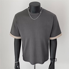 拼色T恤男女韩版潮流短袖宽松百搭帅气2025夏季ins体恤ST576-P34，男装T恤，星座412-3