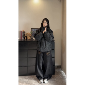 刺绣棉服800克毛毛2328M-3XP93,棒球棉服搭配什么鞋子图片