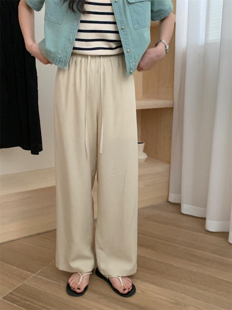 夏季新款阔腿裤～，其它，三文鱼