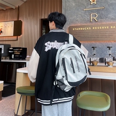 春季麂皮绒棒球服外套男美式复古潮流冲锋衣情侣装夹克WY30-P88，男装夹克，星座914-4
