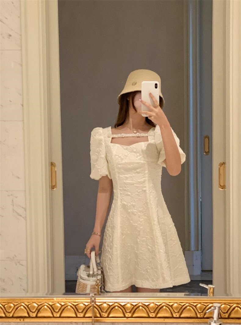 宫廷甜美定制款连衣裙，女装连衣裙，M.W 嫚维