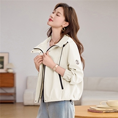 小个子短外套女户外防风标准连帽女士短款是无长袖薄2026年春季，女装短外套，悦祺
