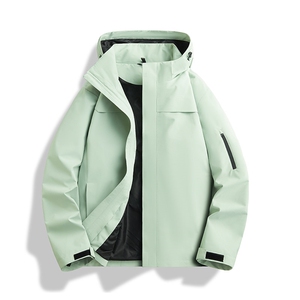 新款男女高品质户外登山服青少年学生冲锋衣夹克外套HS6606图片