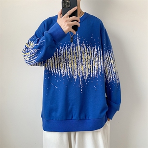 秋季新款男百搭白墙港风卫衣W102-P30控60图片