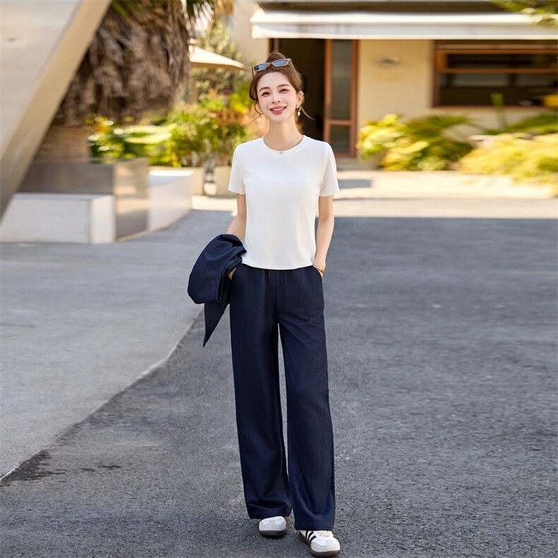 小香风洋气时尚套装夏季新款超火韩系穿搭一整套显瘦三件套,女装套装/套裙,秀美人生