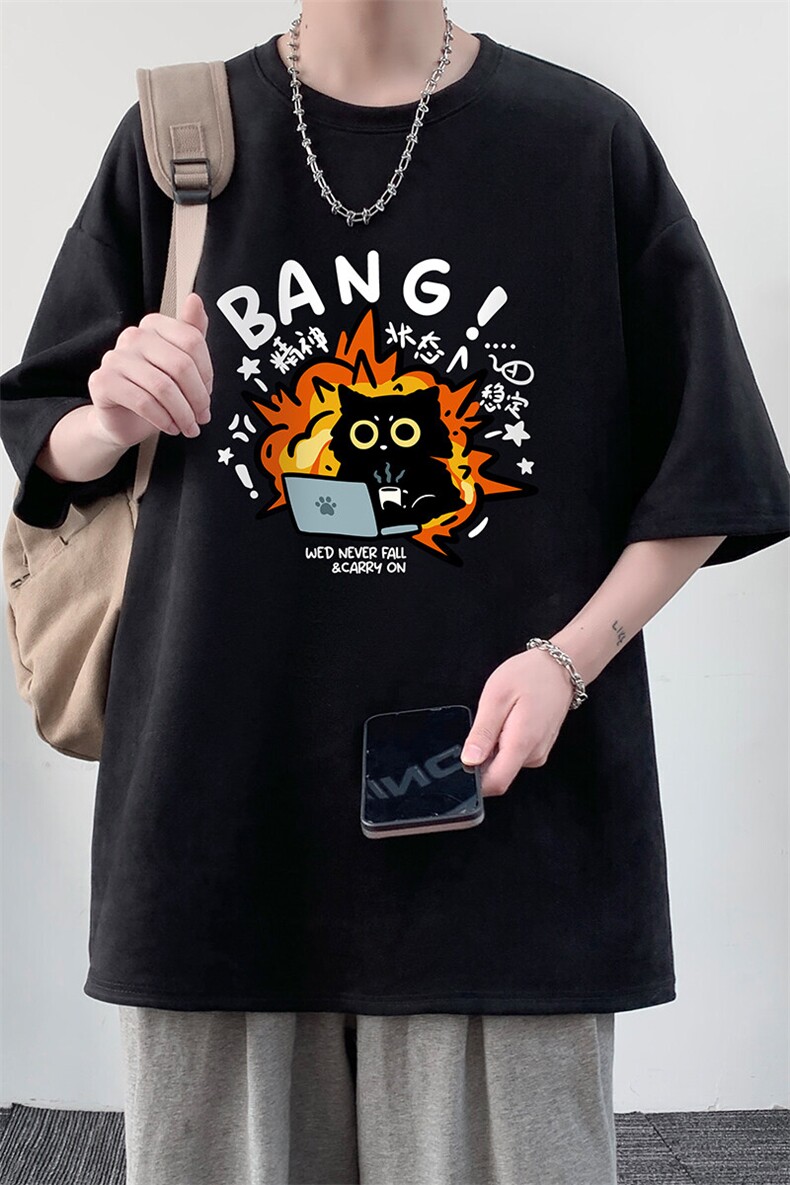 麂皮绒短袖t恤男大码半袖男JD82405-P25,男装T恤,电商A040
