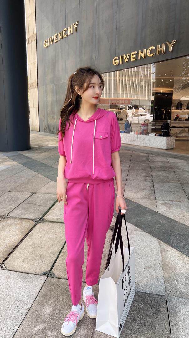 夏季休闲套装，女装运动套装，VolcanicFlame丽璨