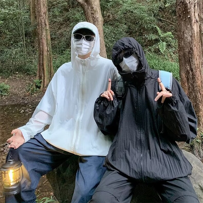 透气防晒衣男夏季外套潮宽松连帽夹克户外运动防晒衣服W4948-P38,男装防晒衣,星座412-2