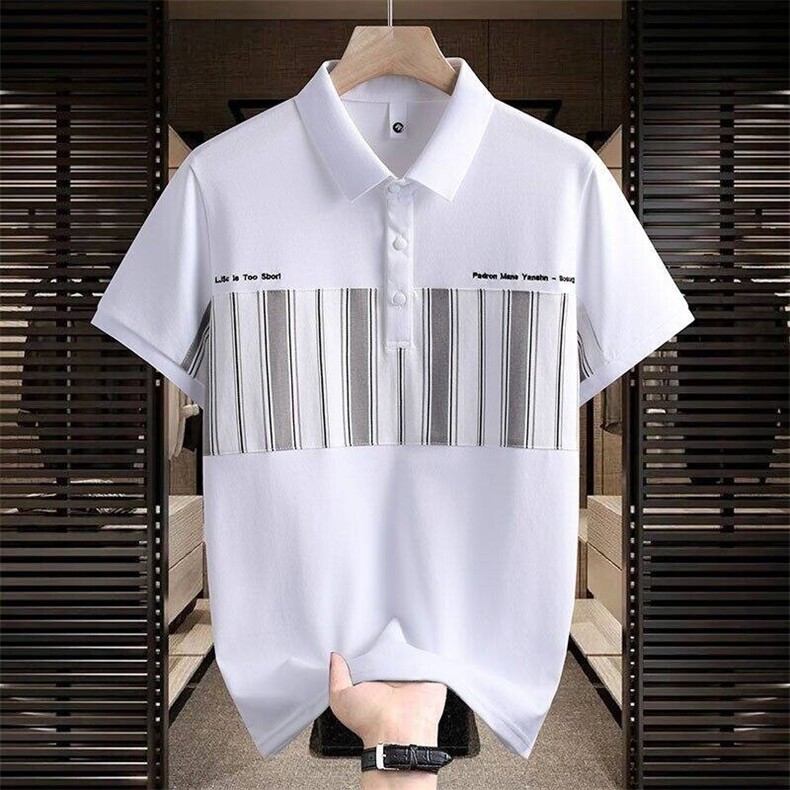 25038-P40夏季时尚休闲T恤男POLO衫欧货潮牌商务休闲短袖T恤图片