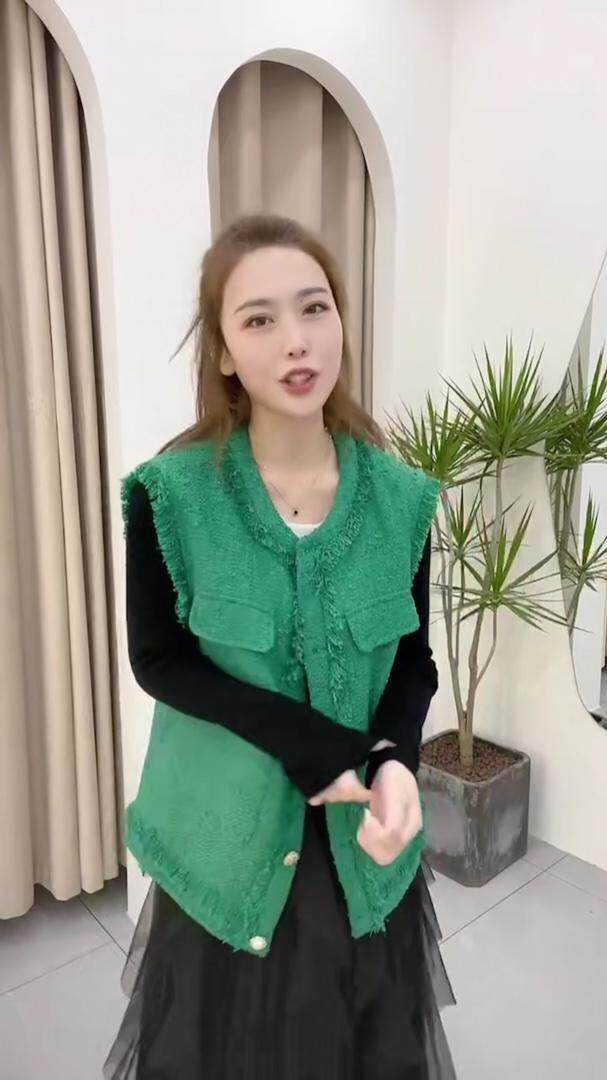 现货小香马甲，女装马甲，C&B