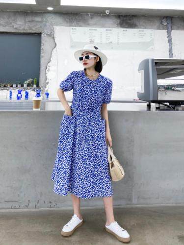 韩版碎花连衣裙,女装连衣裙,玩美