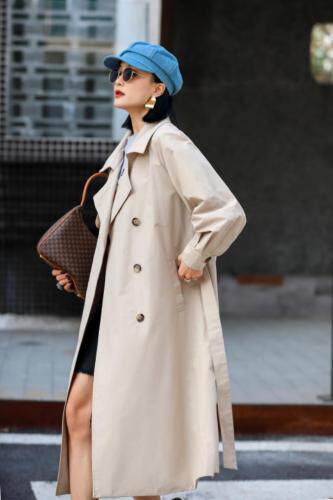 现货秋装风衣，女装风衣，佳拉佳丝