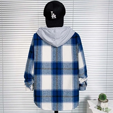 秋冬磨毛连帽时尚休闲宽松长袖外套M512P45控68-XZ402-2货足，女装短外套，星座402-2