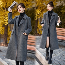 2024年冬季双面毛呢大衣羊毛气质长款，女装双面呢大衣，艾尚靓装