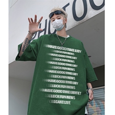 复古水洗做旧字母印花欧美重磅落肩袖短袖T恤XZ514-2-202443-P38，男装T恤，星座514-2(原B239)