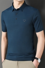 夏季男士短袖POLO衫休闲商务薄款T恤中年爸爸上衣CK862302-P70，男装Polo衫，星座1105-3