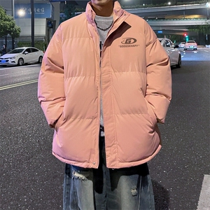 外景冬季韩系慵懒情侣面包服男宽松保暖棉衣立领外套MF00426/P90图片