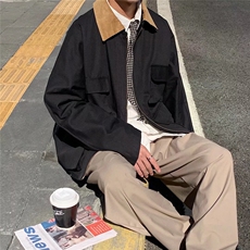 工装夹克男春百搭潮机能韩版潮流高街休闲外套W81-310B-1-P40，男装夹克，星座310B-1