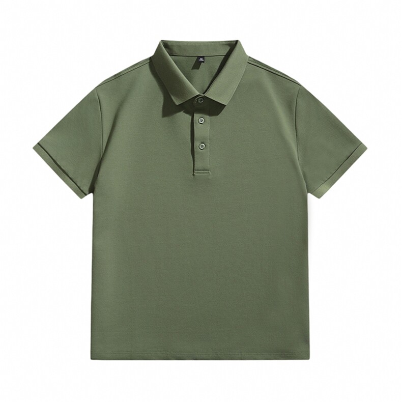 品质常年款得物白底图纯色光版翻领短袖polo衫男t恤T0257-特P40，男装T恤，电商D342-2