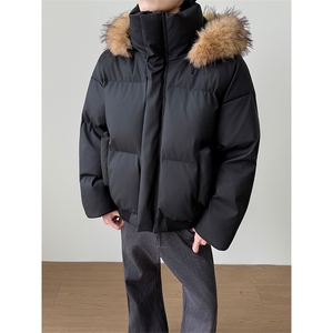 短款棉衣cleanfit棉服可拆卸帽子毛领加厚外套 5D3065-TP90不图片